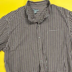 Van Heusen Brown Casual Button Down Shirt